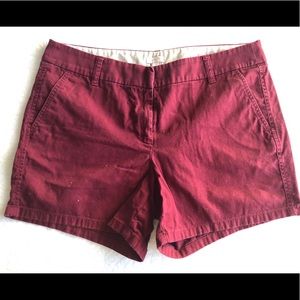 Maroon Banana Republic shorts